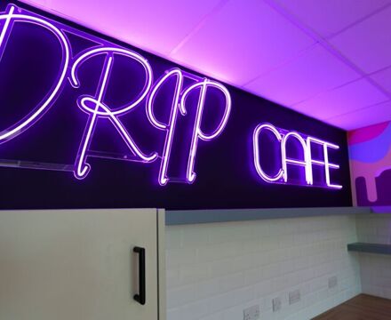 Drip cafe sign