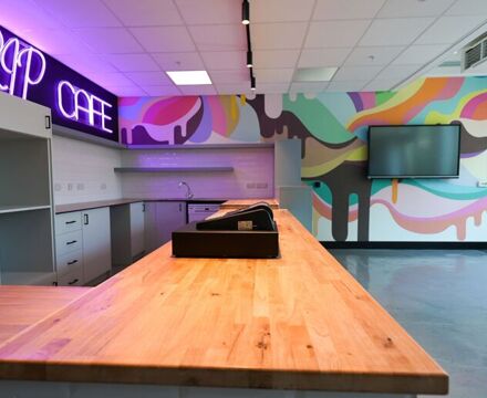 Drip cafe counter